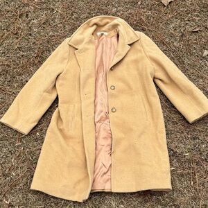 Talbots Tan Wool Outerwear